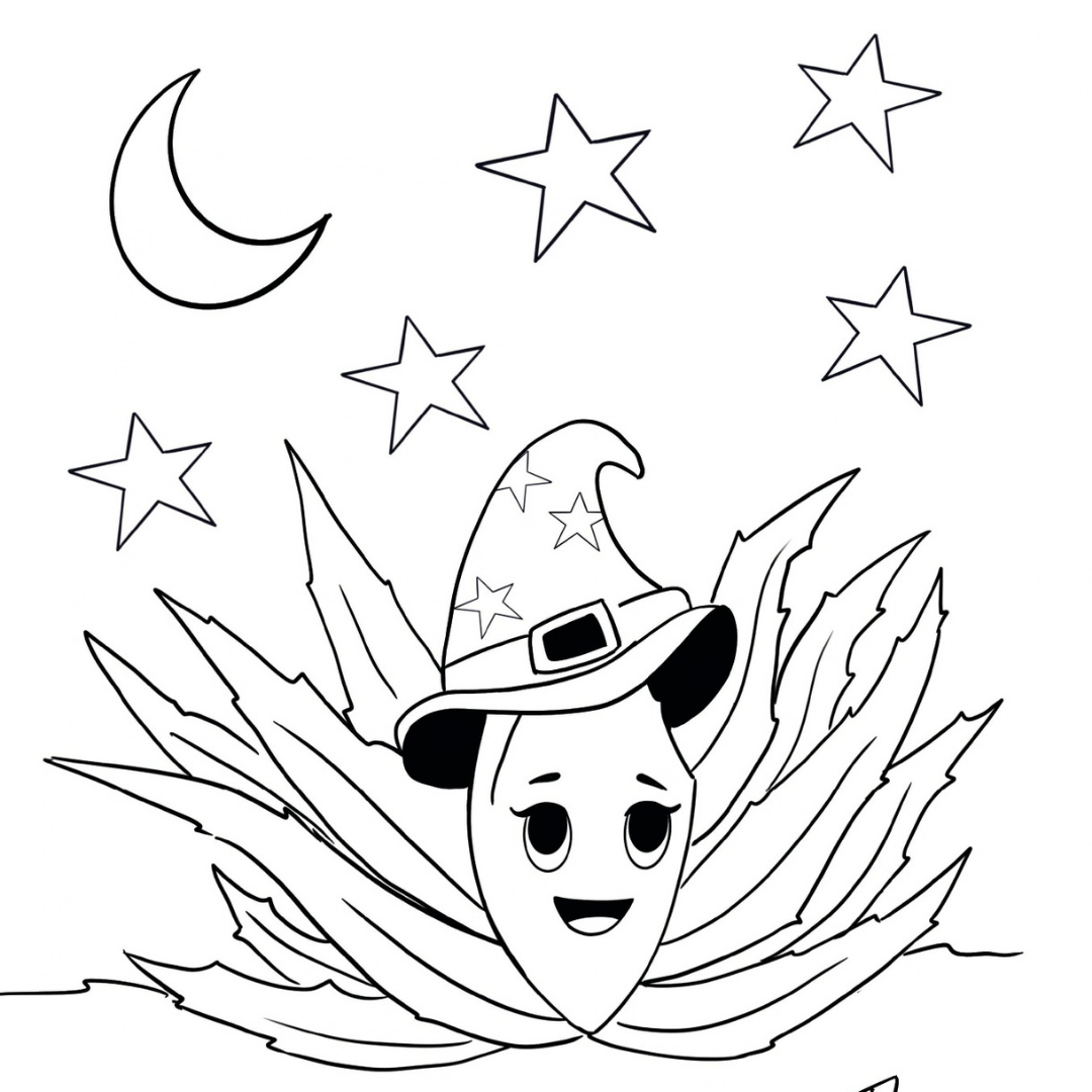 Happy Aloeween: Coloring & Activity Book